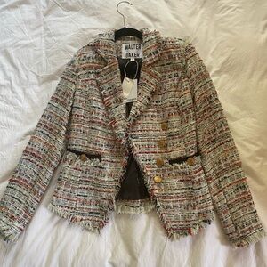 Walter Baker Tweed Blazer Multi-Color S- new with tags!